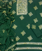 Block Print Elegant Cotton Suit Set - Yanchi